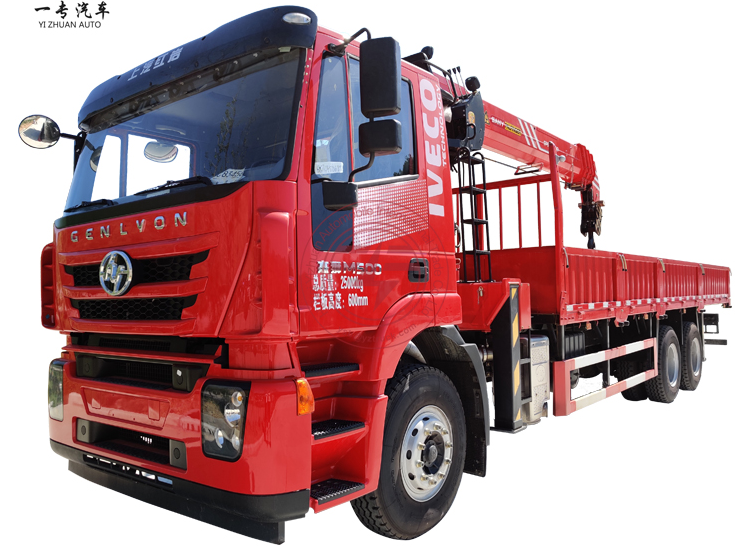 Dongfeng/Hongyan 6x4 12t Palfinger 4 arms Knuckle Boom Lorry Truck Mounted Crane Specifications