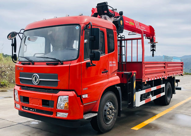 Dongfemg 8t Sany Truck Mounted Crane Cargo Truck Crane with High Lifting Special Vehicle