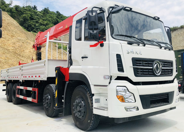 Dongfeng 14t 4/5 Arms Straight Mobile Crane boom truck crane folding Truck-mounted Crane